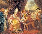 Franciszek Smuglewicz Scythian emissaries meeting with Darius. Spain oil painting artist